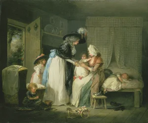 Besuch beim Kind bei der Amme, ca. 1788